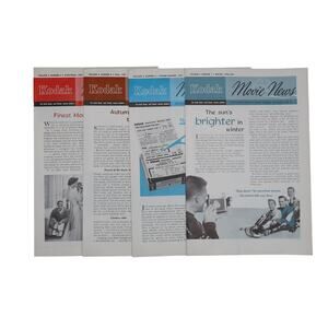 Kodak Movie News Magazine Booklet Set of Four (4) 1960 Eastman Kodak Vintage